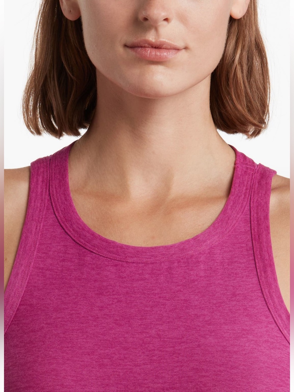 Beyond Yoga Featherweight Keep It Moving Tank in Fuchsia - Picture 4 of 10